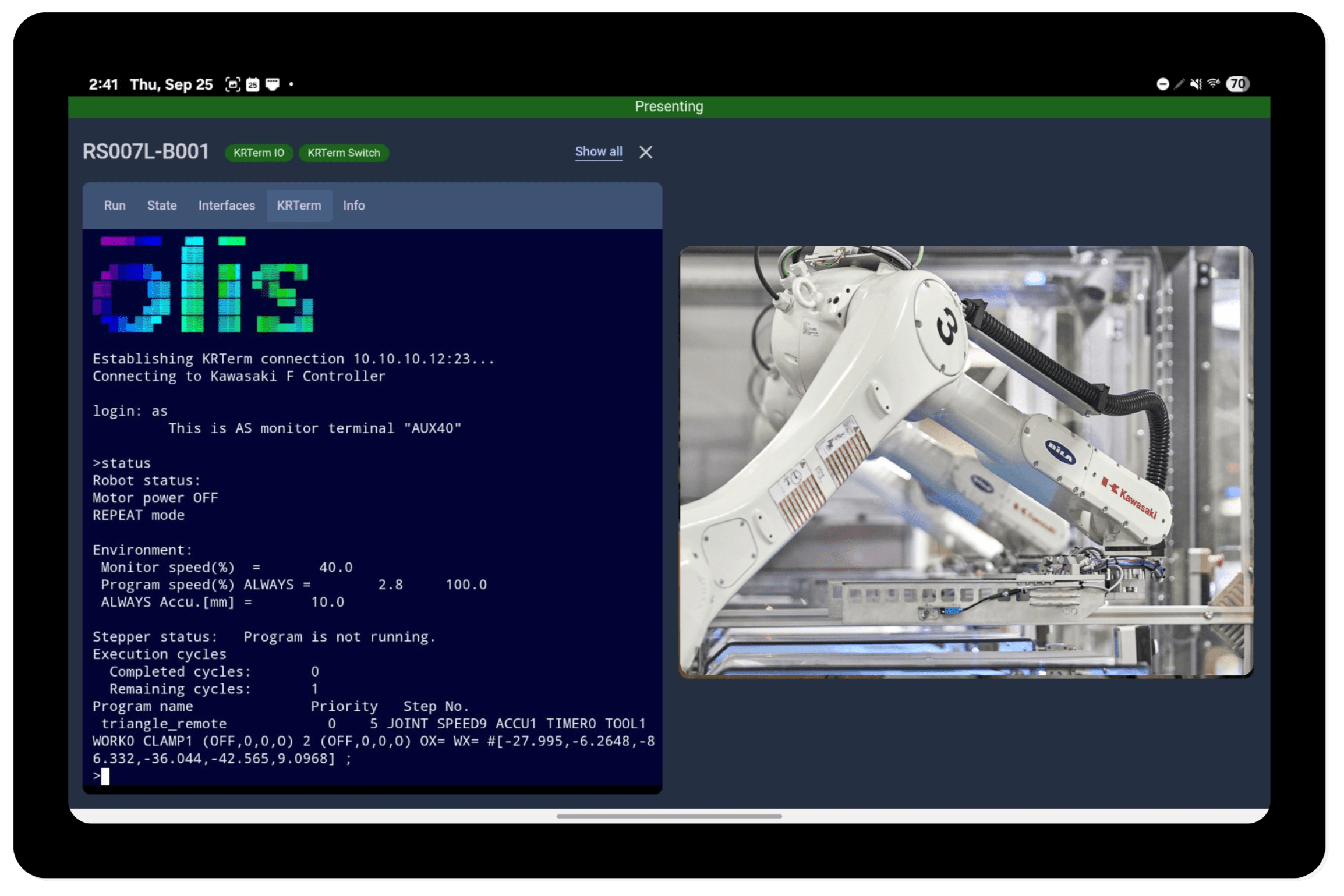 Kawasaki Terminal Interface
